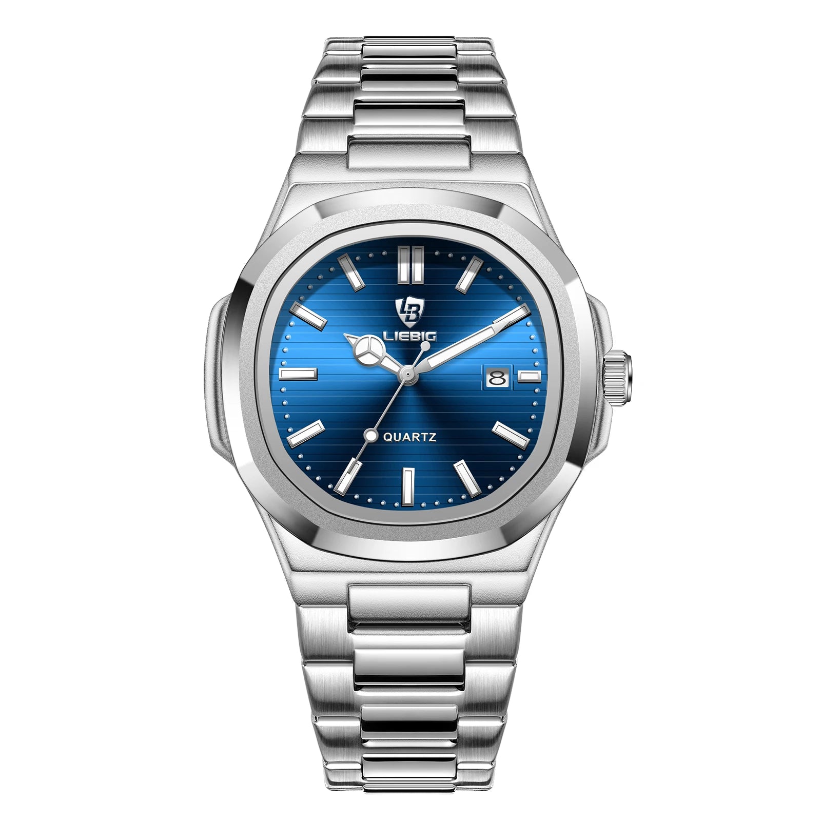 Reloj de cuarzo de lujo LIEBIG para Hombre, Reloj de pulsera resistente al agua de acero inoxidable para negocios, Reloj Simple de moda para Hombre, Reloj para Hombre