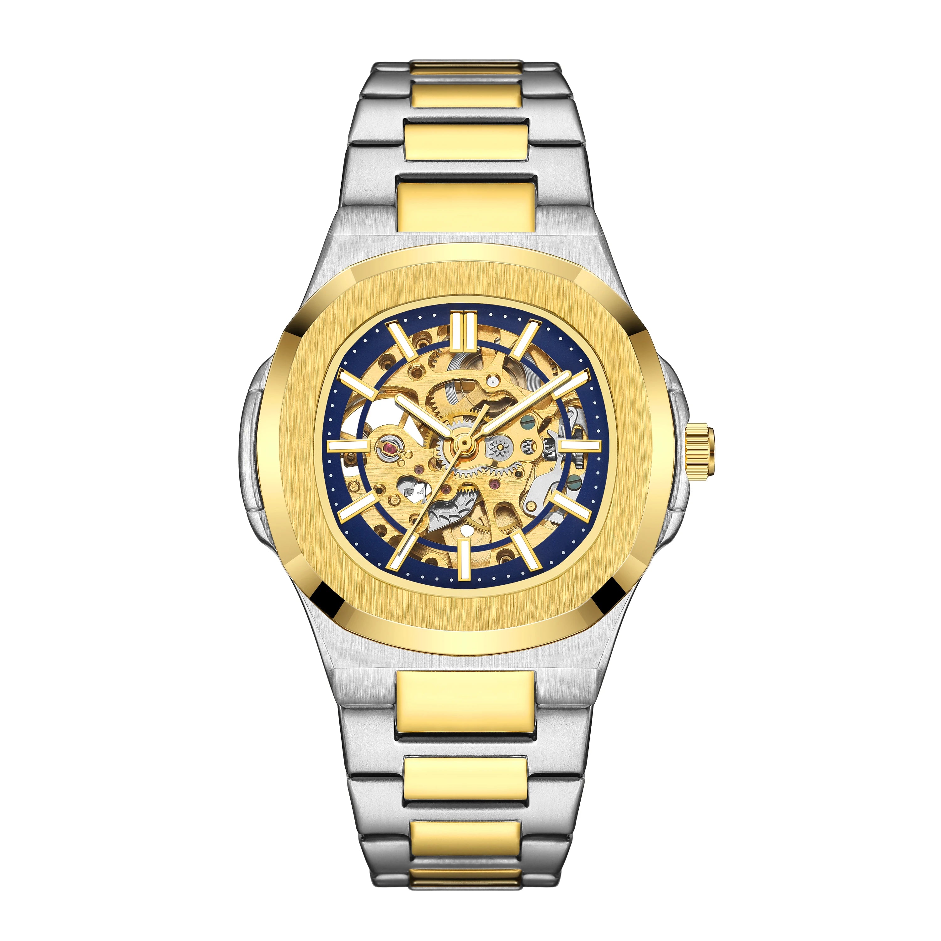 Nuevo reloj para hombre, nuevo reloj de negocios de lujo, resistente al agua, relojes con esfera dorada, reloj de pulsera a la moda para hombre, reloj Masculino 2023
