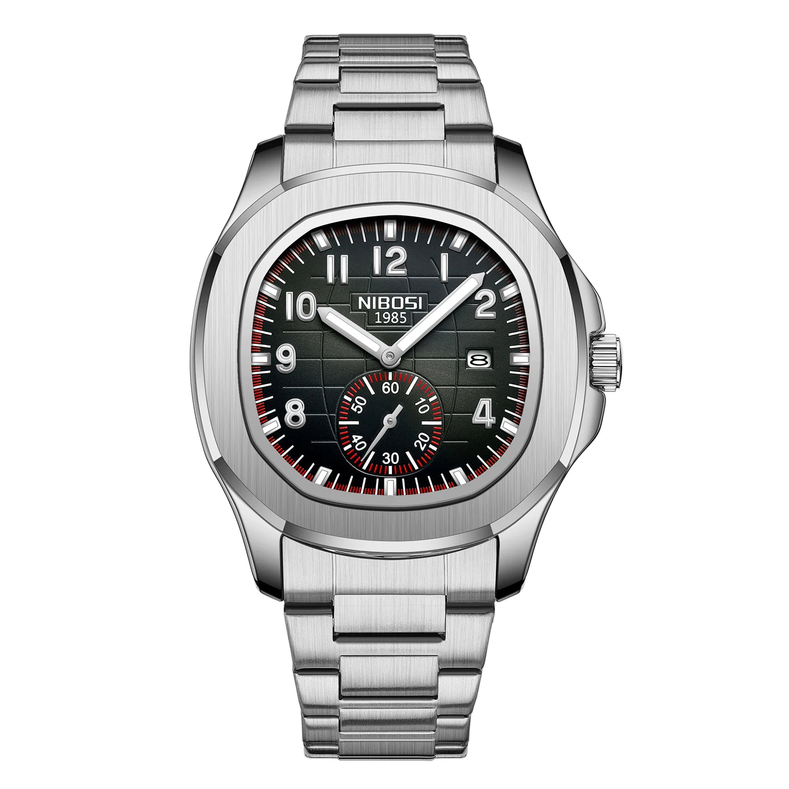 Relojes NIBOSI para Hombre, Reloj deportivo de cuarzo de lujo de marca superior para Hombre, relojes luminosos con fecha automática resistente al agua, Reloj para Hombre