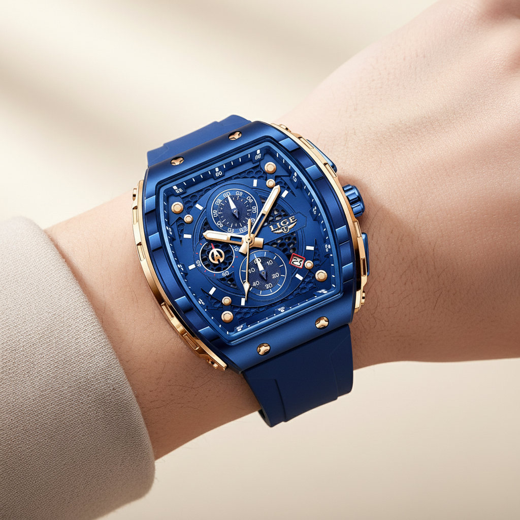 Reloj Masculino Linx Cronógrafo de Lujo Resistente al Agua