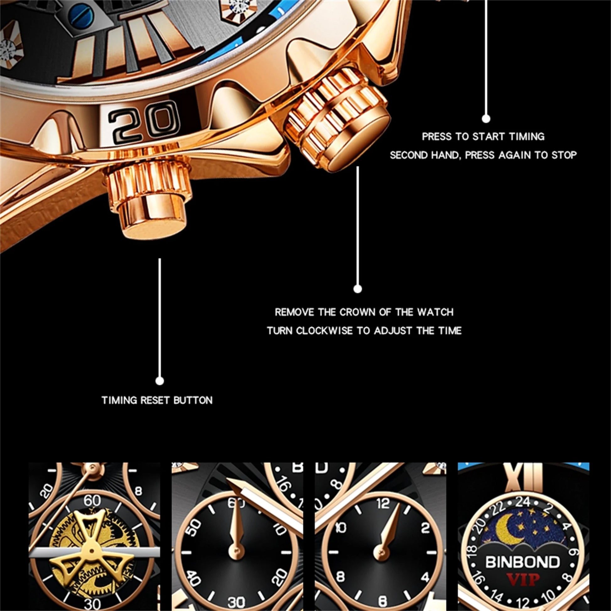 Reloj cronógrafo de moda para hombre, resistente al agua 30M, calendario, función de fecha, esfera de diamantes de imitación, deportivo, goma, cuarzo, regalo 3103