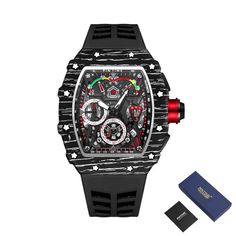 Reloj de marca superior, reloj de pulsera multifuncional de lujo, luminoso, resistente al agua, deportivo, relojes de cuarzo de Hip Hop, reloj Masculino