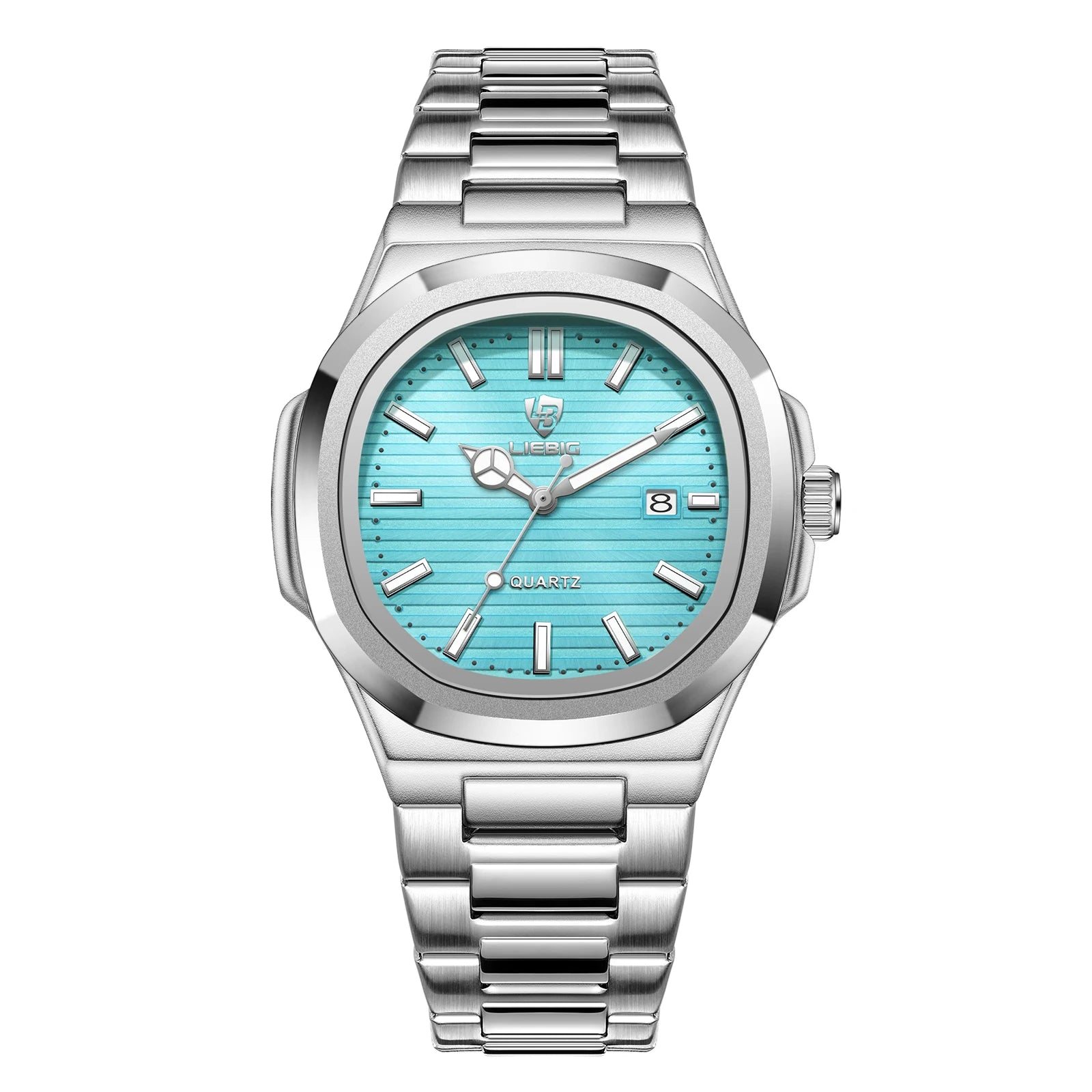 Reloj de cuarzo de lujo LIEBIG para Hombre, Reloj de pulsera resistente al agua de acero inoxidable para negocios, Reloj Simple de moda para Hombre, Reloj para Hombre