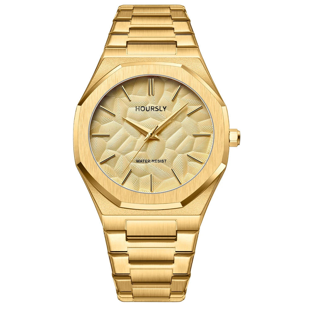 Reloj de pulsera Original de acero inoxidable negro para hombre, reloj clásico de negocios resistente al agua con movimiento japonés, bonito reloj para hombre