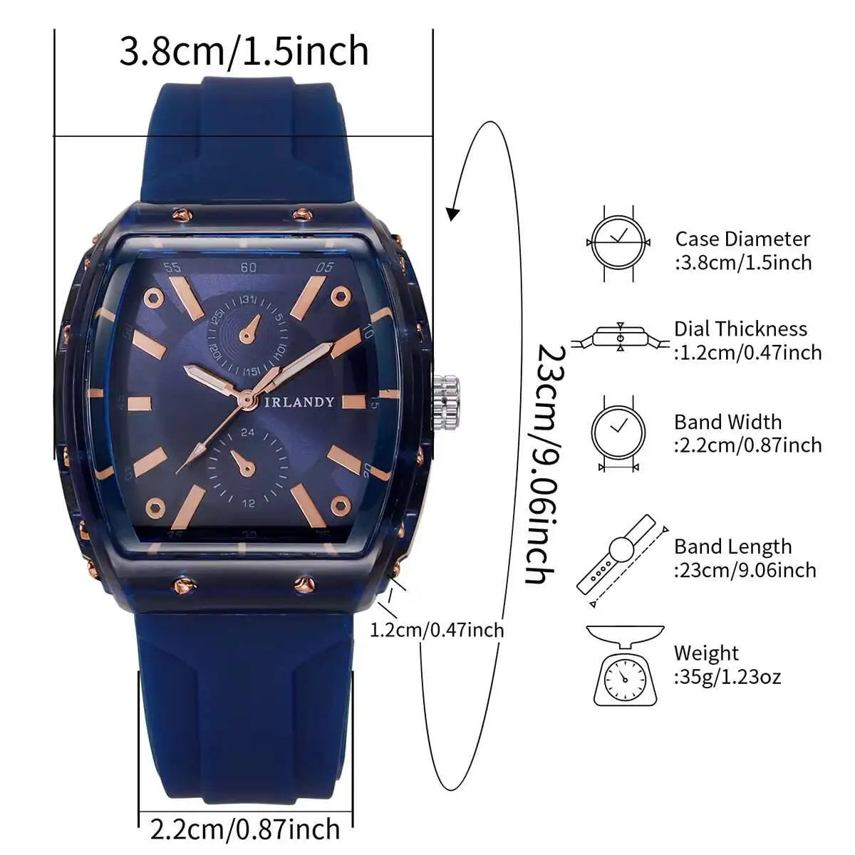 Relojes de moda para Mujer, relojes de pulsera de cuarzo analógicos informales con banda de silicona para Mujer, Reloj para Mujer (sin caja)