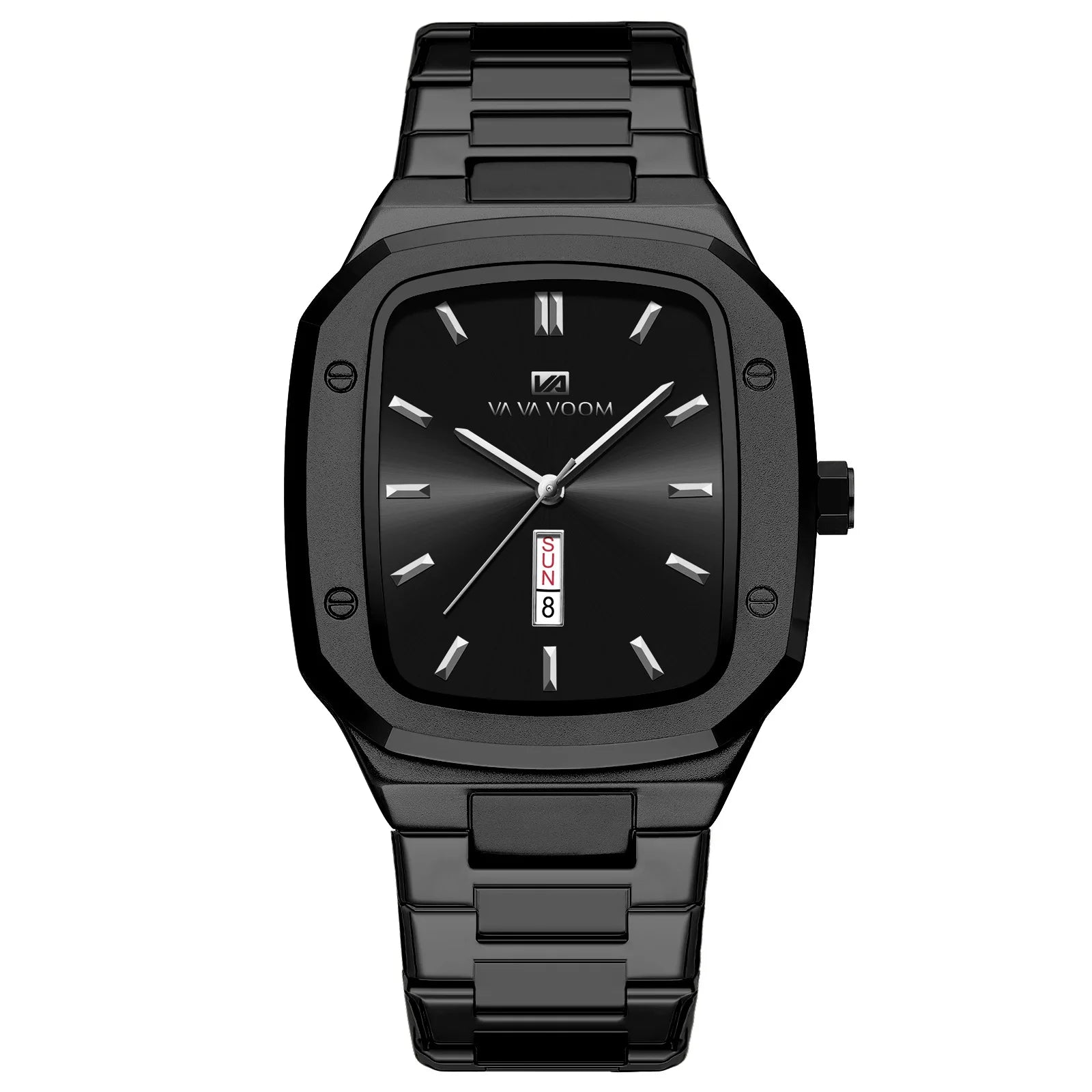 Nuevo reloj para hombre, calendario de negocios a la moda, resistente al agua, reloj de cuarzo Rectangular de acero inoxidable para hombre, relojes