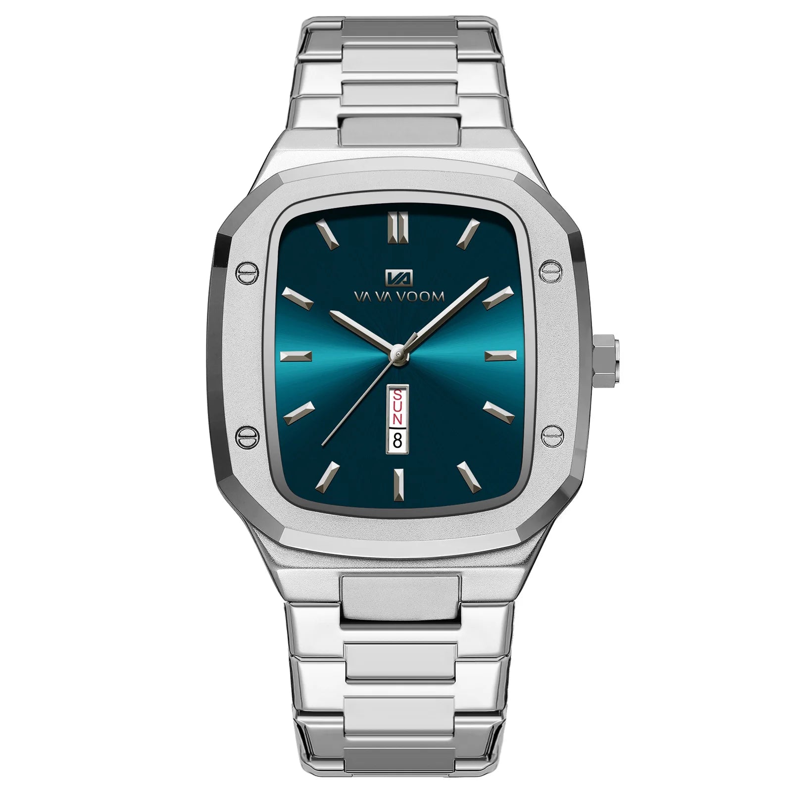 Nuevo reloj para hombre, calendario de negocios a la moda, resistente al agua, reloj de cuarzo Rectangular de acero inoxidable para hombre, relojes