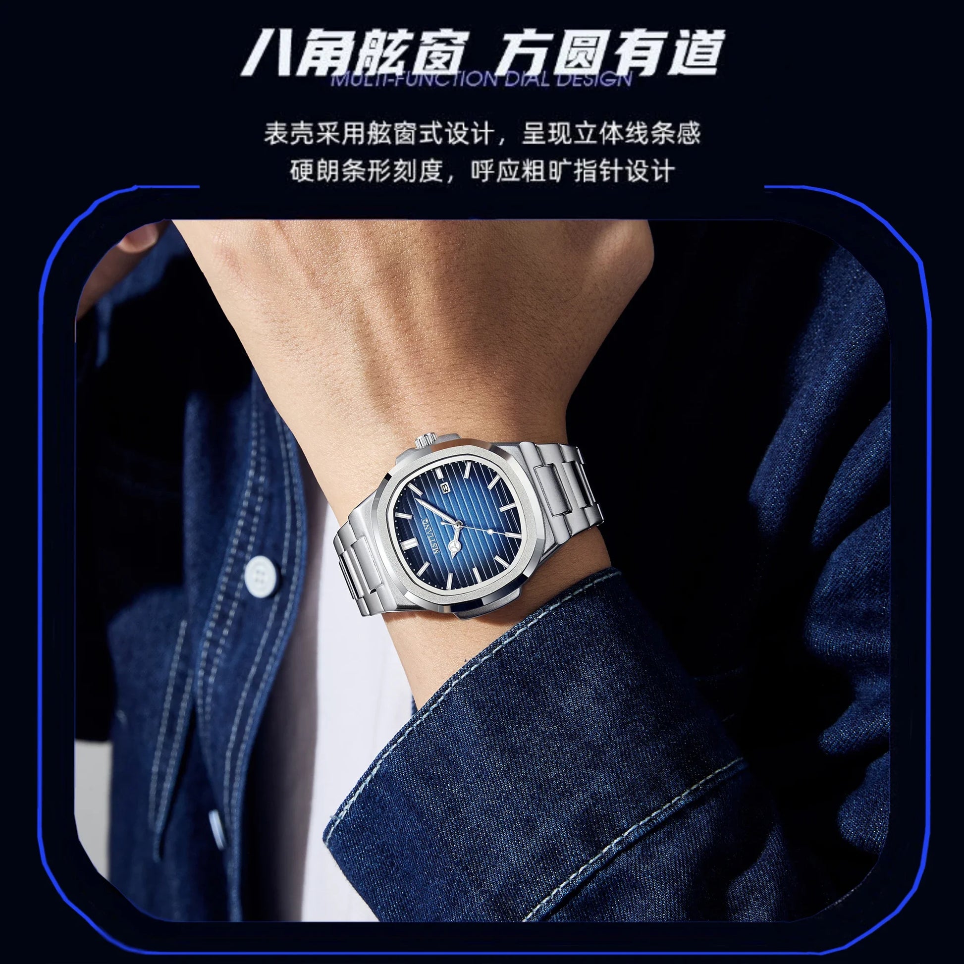 2025 nuevos relojes de cuarzo de lujo para hombre, reloj automático resistente al agua hasta 30M con fecha, reloj cronógrafo deportivo de acero inoxidable para hombre, reloj para hombre