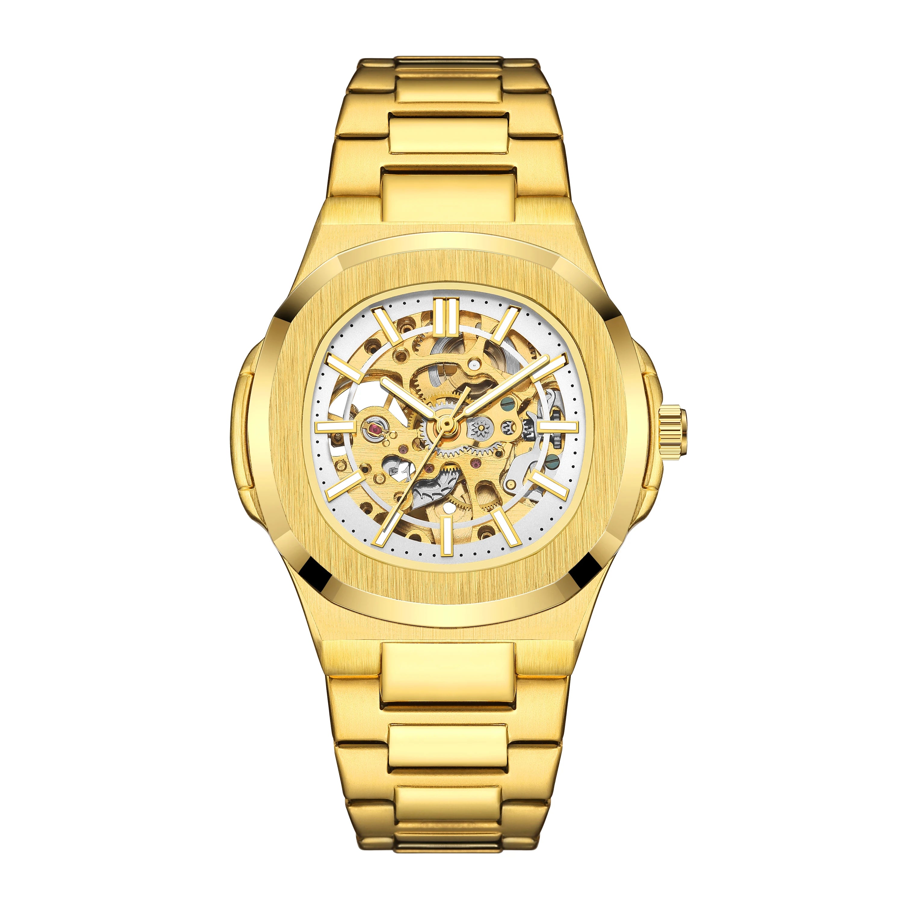 Nuevo reloj para hombre, nuevo reloj de negocios de lujo, resistente al agua, relojes con esfera dorada, reloj de pulsera a la moda para hombre, reloj Masculino 2023