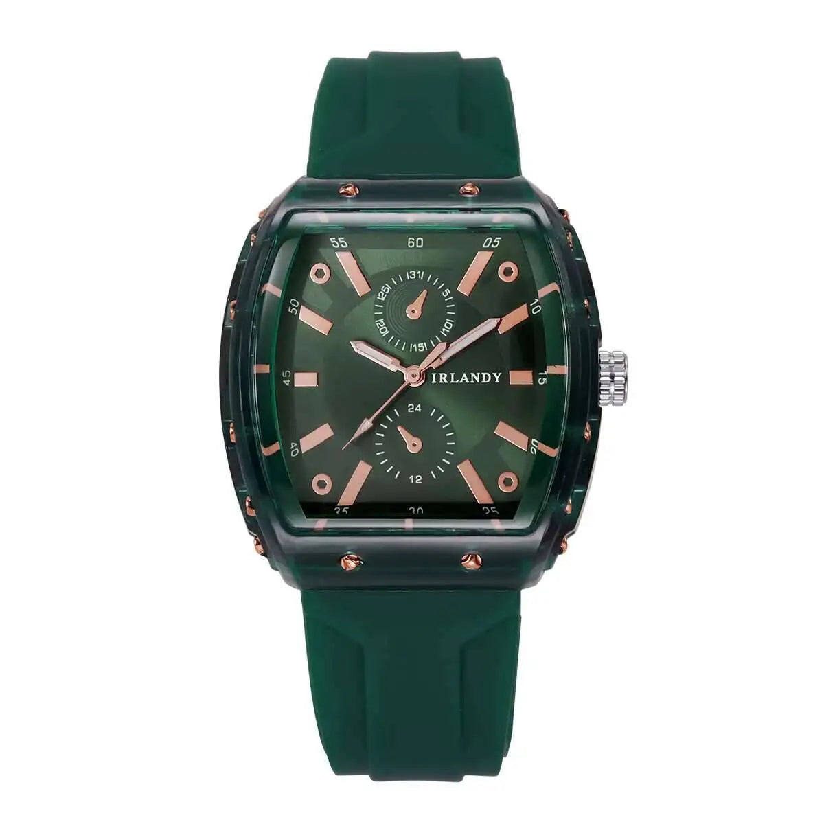 Relojes de moda para Mujer, relojes de pulsera de cuarzo analógicos informales con banda de silicona para Mujer, Reloj para Mujer (sin caja)