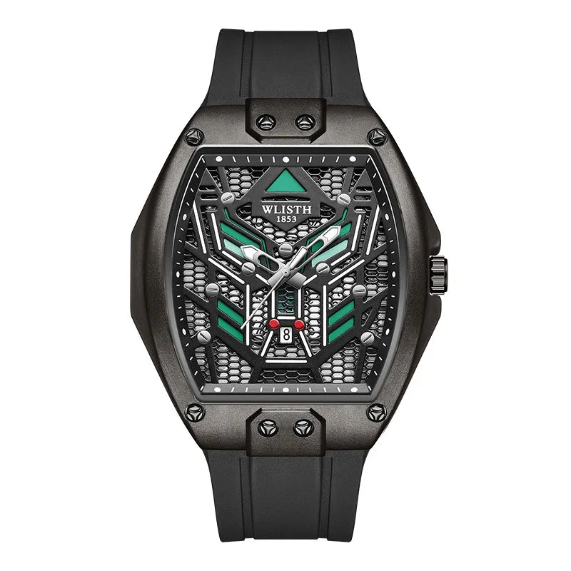 CQ350 Reloj casual y de moda para hombre, calendarios deportivos geniales, relojes de cuarzo impermeables, regalos de reloj de alta gama, relojes para hombre