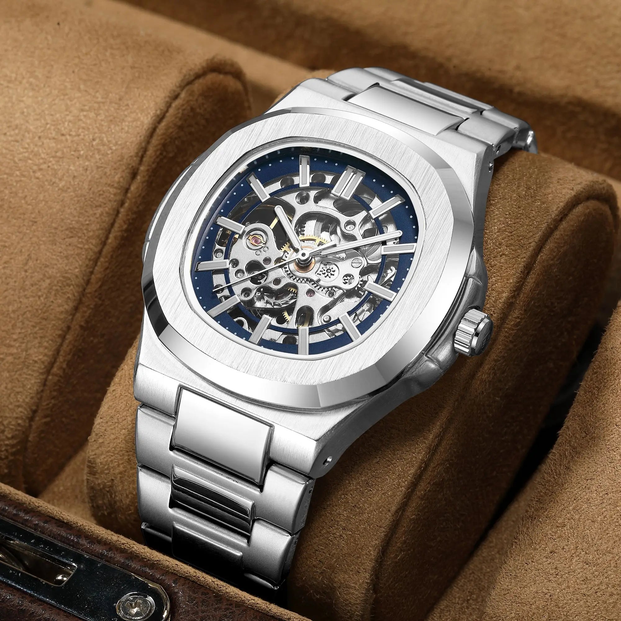 Nuevo reloj para hombre, nuevo reloj de negocios de lujo, resistente al agua, relojes con esfera dorada, reloj de pulsera a la moda para hombre, reloj Masculino 2023