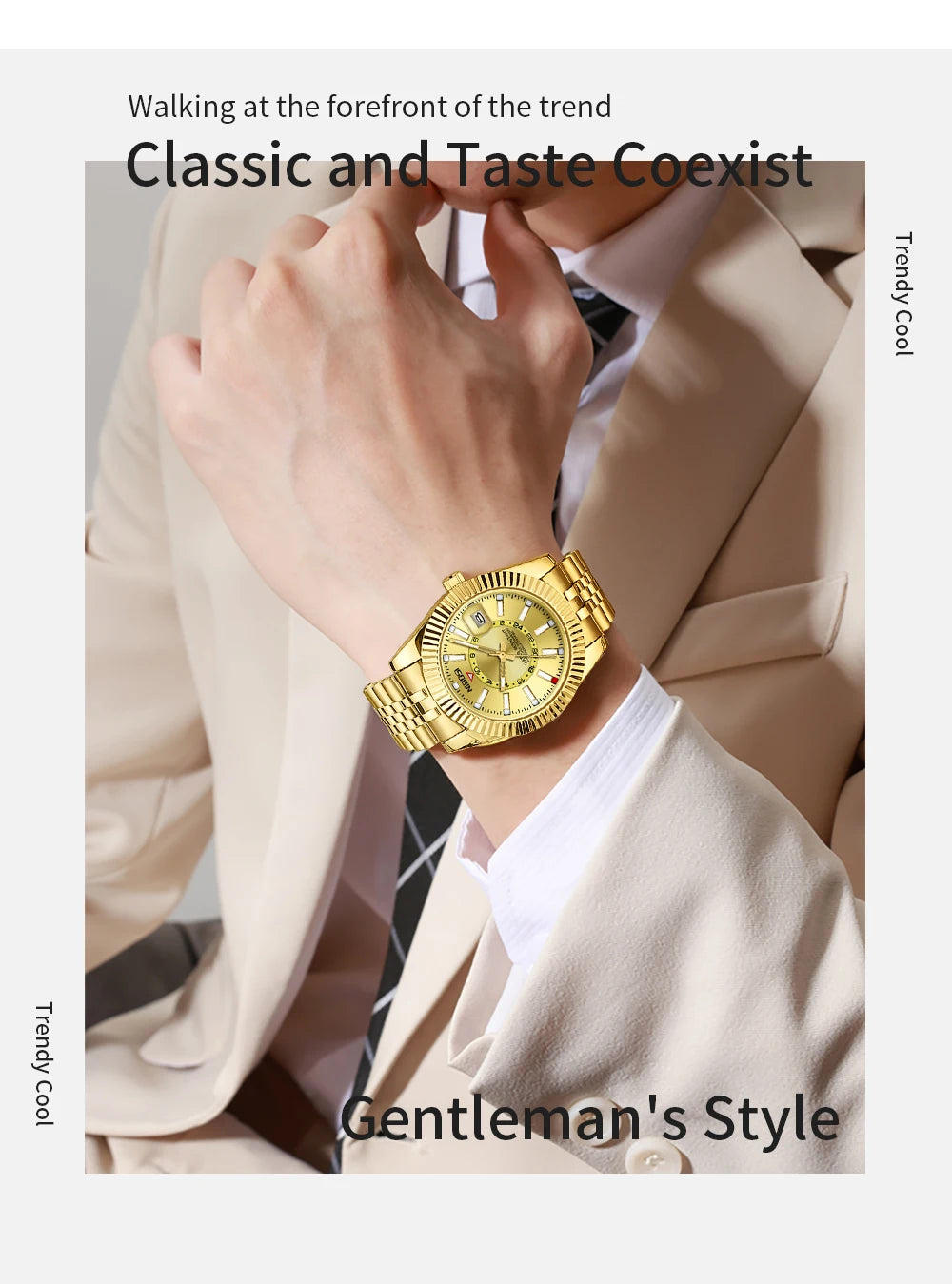 Reloj de pulsera NIBOSI de lujo para Hombre, Reloj deportivo resistente al agua con fecha luminosa para Hombre, relojes de cuarzo de acero inoxidable para Hombre, Reloj para Hombre