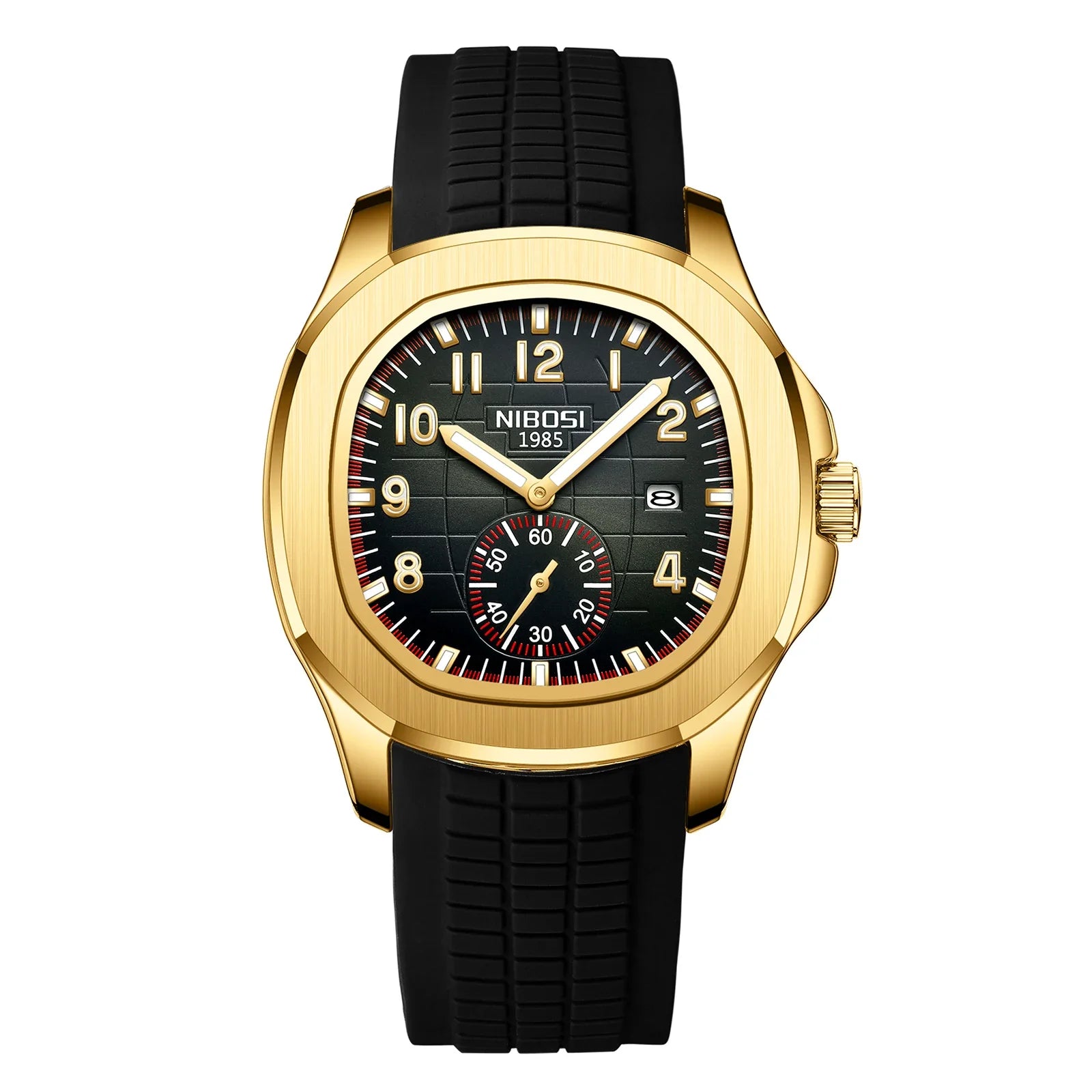 Relojes NIBOSI para Hombre, Reloj deportivo de cuarzo de lujo de marca superior para Hombre, relojes luminosos con fecha automática resistente al agua, Reloj para Hombre