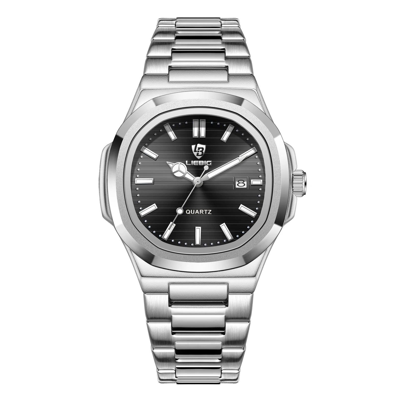 Reloj de cuarzo de lujo LIEBIG para Hombre, Reloj de pulsera resistente al agua de acero inoxidable para negocios, Reloj Simple de moda para Hombre, Reloj para Hombre