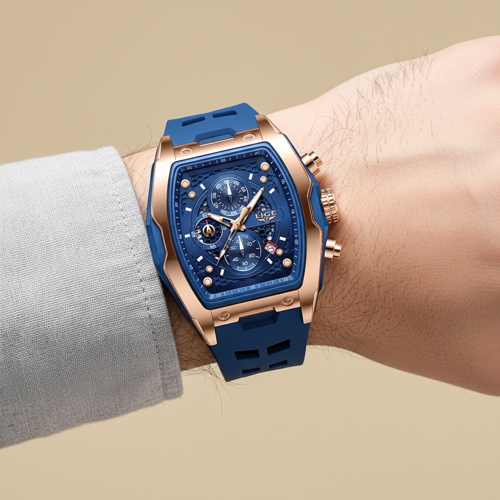 Reloj Deportivo LIGE Cronógrafo de Lujo Resistente